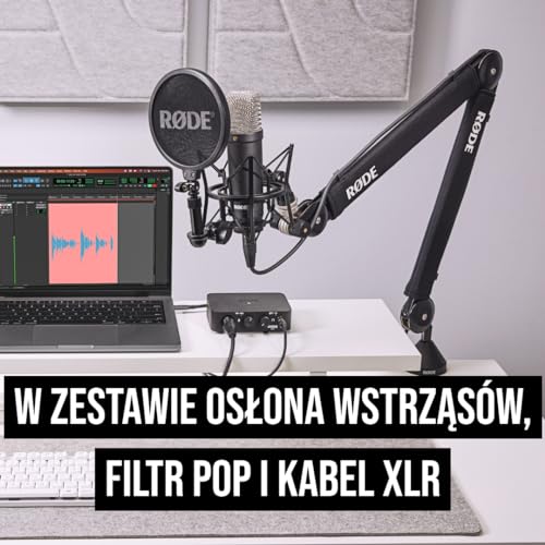 RØDE Nt1 Signature Mikrofon Pojemnościowy, Czarny, ‎5,2 x 5,2 x 18,9 cm