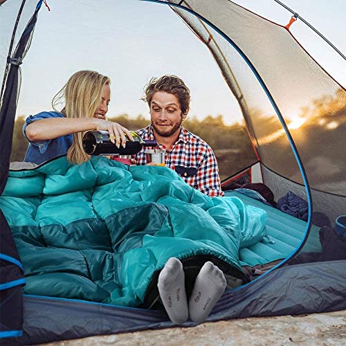 Bessport Sleeping Bag Winter | Flannel Lined 18℉ - 32℉ Extreme 3-4 Season Warm & Cool Weather Adult Sleeping Bags Large | Lightweight, Waterproof For Camping, Backpacking, Hiking #TOP2
