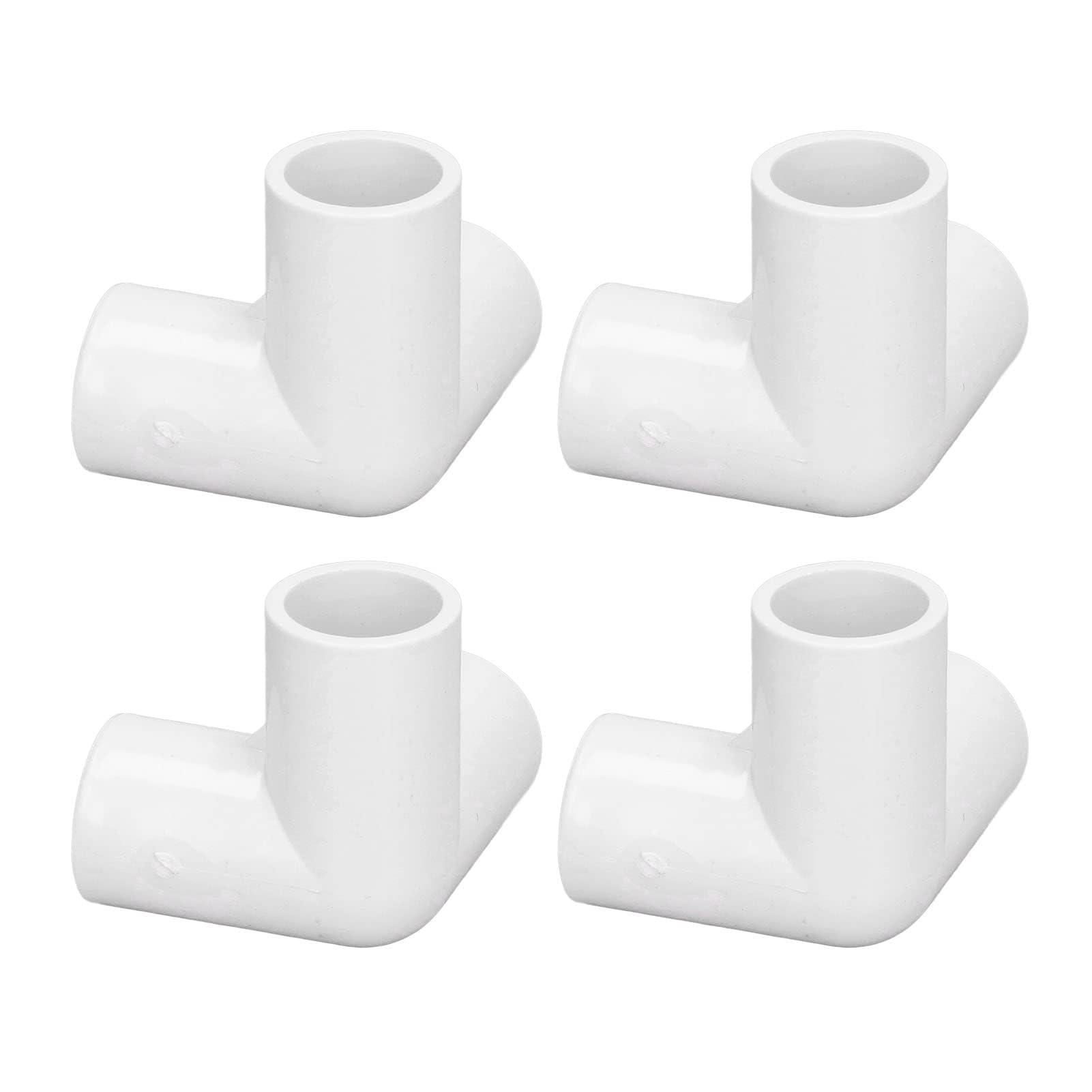 Białe Złączki Rurowe T-kształtne, PVC, 20 mm Średnica Wewnętrzna, 10 Sztuk, Trójdrożne Złącza Kątowe do Rur