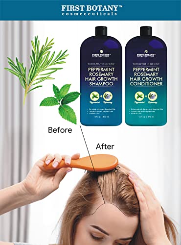 First Botany FDBR-189 Peppermint Rosemary Hair Regrowth And Anti Hair Loss Shampoo And Conditioner Set thumb #1