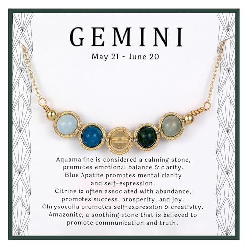 Drogomen Gemini Necklace Gifts for...