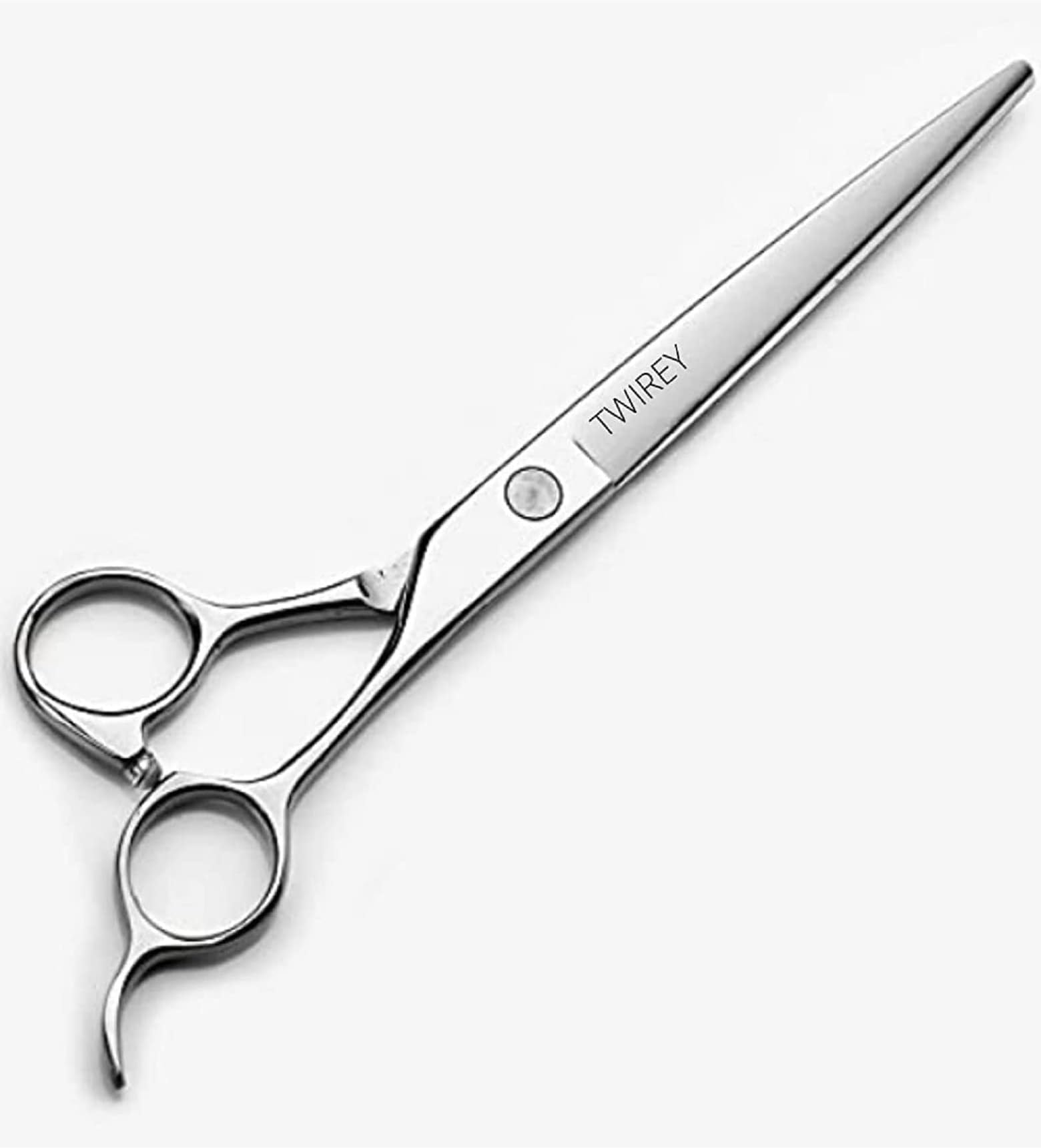 TWIREY Professional Hair Cutting Scissors for women and men Stainless Steel Salon Barber Hair Cutting Hairdressing Tool Scissors, Size 6.5 Inch colour steal