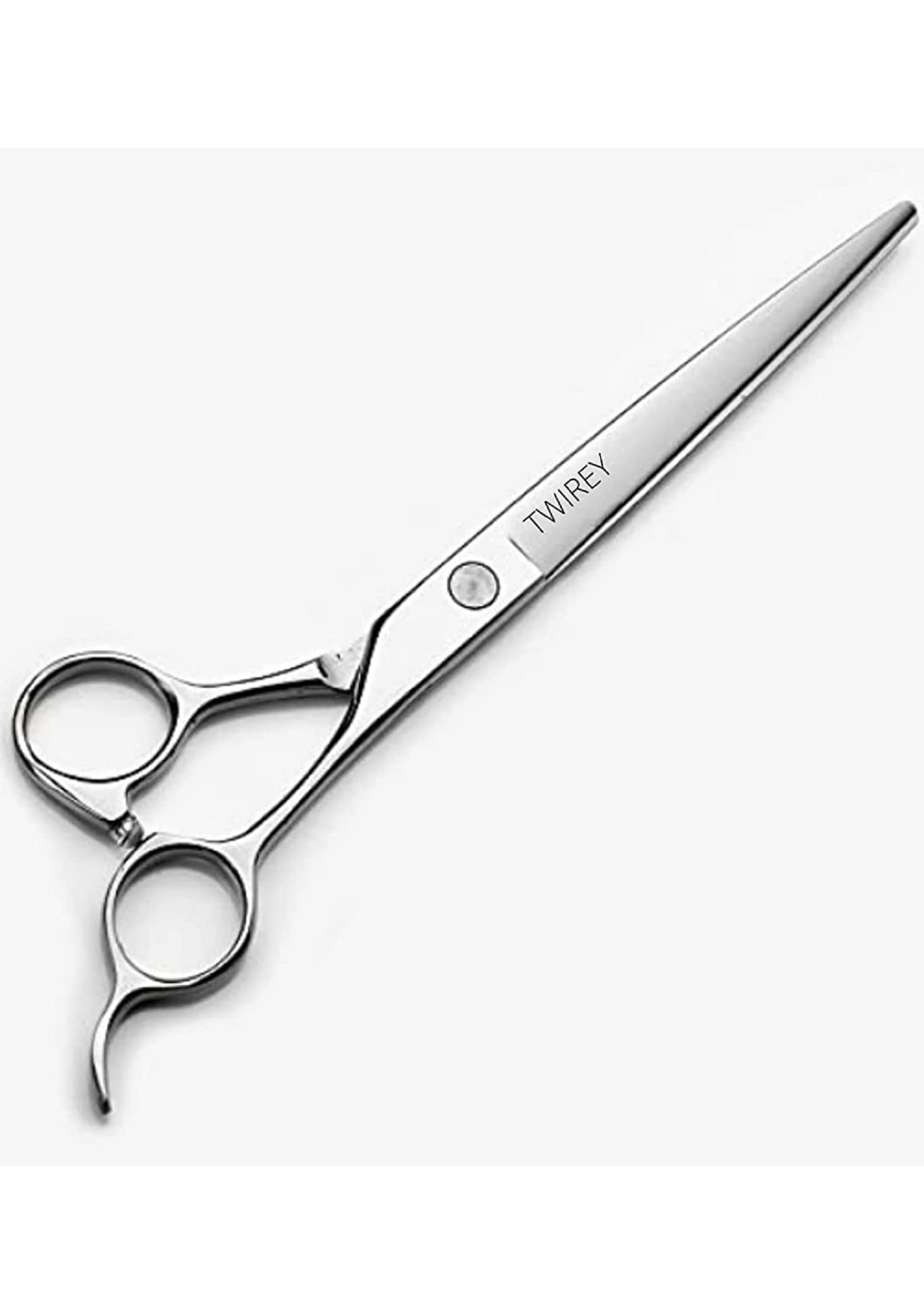 TWIREY Professional Hair Cutting Scissors for women and men Stainless Steel Salon Barber Hair Cutting Hairdressing Tool Scissors, Size 6.5 Inch colour steal