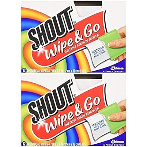 Shout Wipes - Portable Stain Treater Towelettes - Pack of (24) Wipes Cover