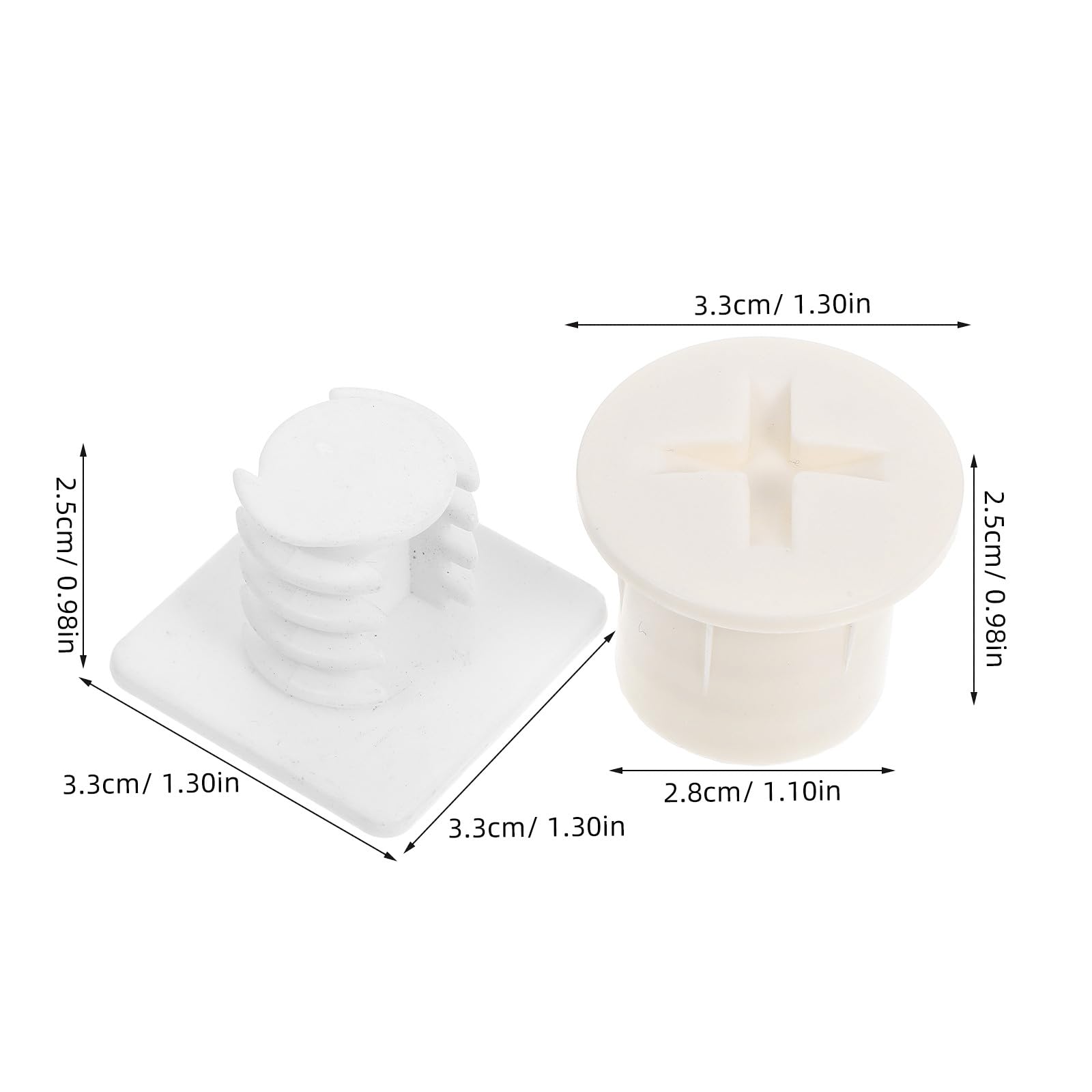 Juego de 6 Pernos y Tapas de Tornillos de plástico para toboganes de Juegos, Pernos de fijación de plástico y Tapas de Tornillos, Repuesto para toboganes Infantiles de Interior y Exterior.
