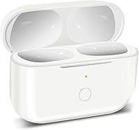 Vista 1 de Funda de carga inalámbrica de repuesto compatible con auriculares AirPod Pro de 660 mAh, cargador y auriculares de repuesto, carga con cable e