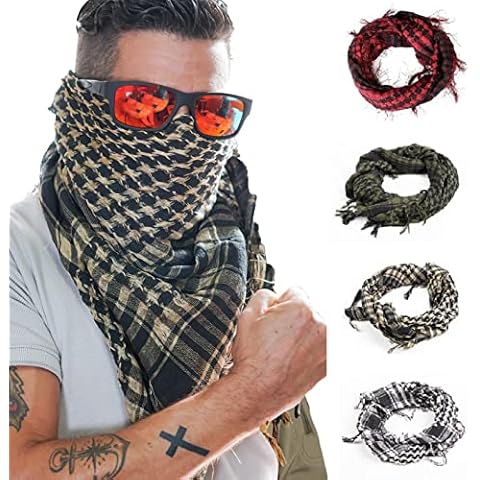 Genérico Pañuelo Táctico Shemag de Combate Color Desierto Cover