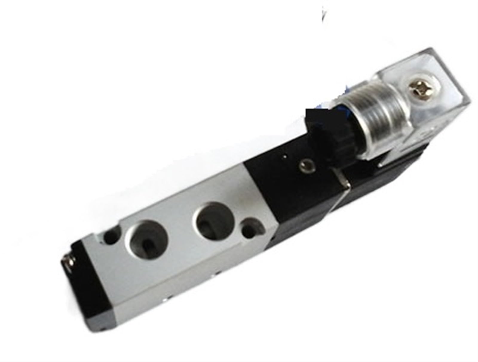Válvula solenoide neumática 4V110-06 Puerto 4V110-M5 1/8 Pulgadas BSP M5 12V 24v DC 5/2 de Control vía con Conector Cable(220v-wire Lead Type,M5)