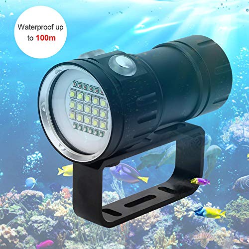 Duiklamp, onderwaterzaklamp, professioneel, 100 m, waterdicht, Scuba, duiklamp, superhelder, led, onderwatertorch, handlamp, onderwaterfotografie, camera, licht, vulling, aluminium - Image 4