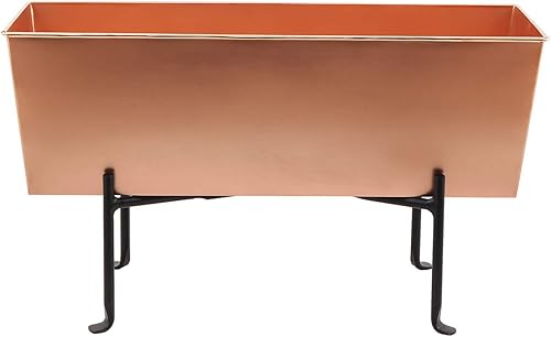 Miniatura 2 de Achla Designs Caja de flores de cobre con soporte plegable