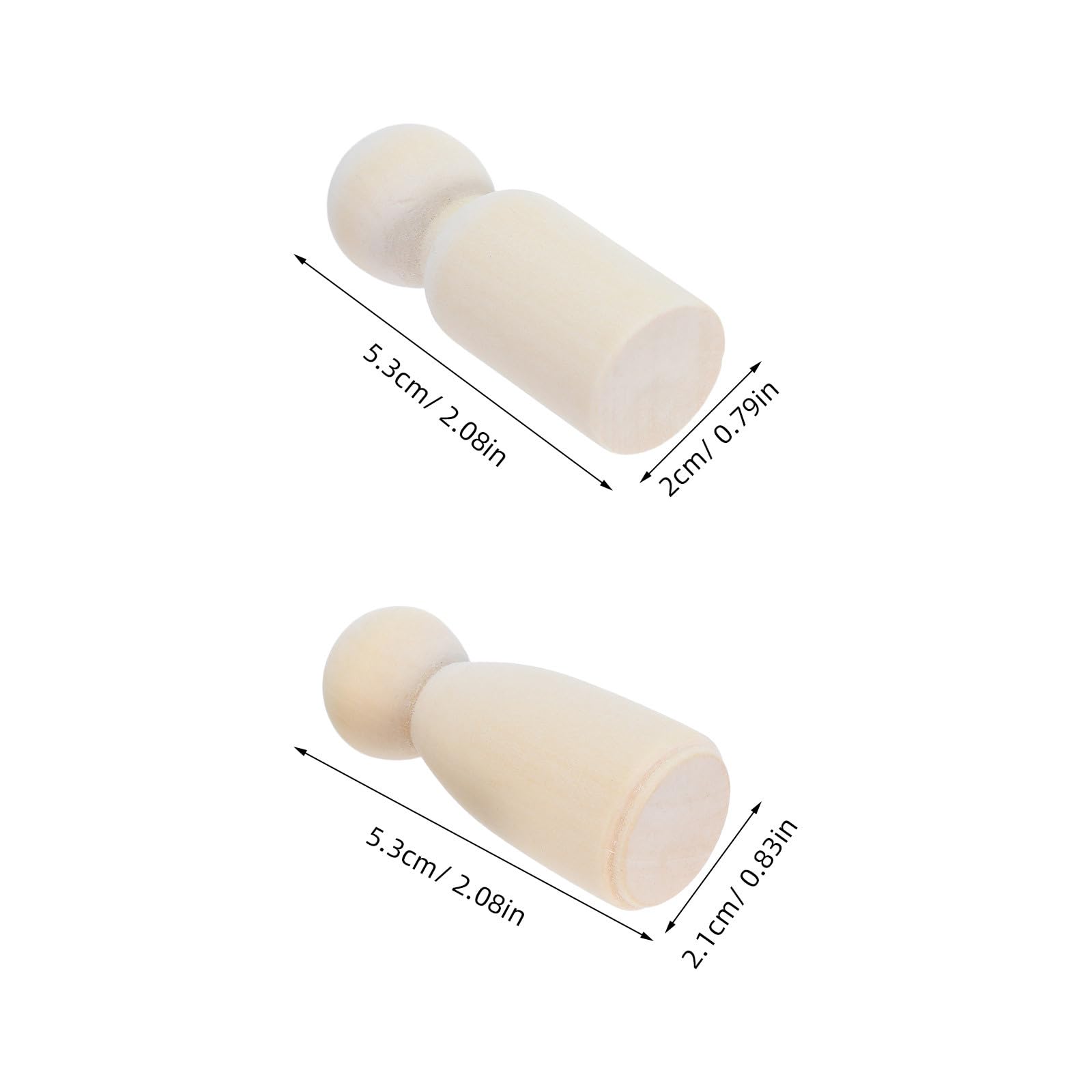 MAGICLULU 40 figuras de madera sin pintar, ideales para decorar, pintar, manualidades, Navidad, cumpleaños, fiestas y proyectos artísticos escolares.