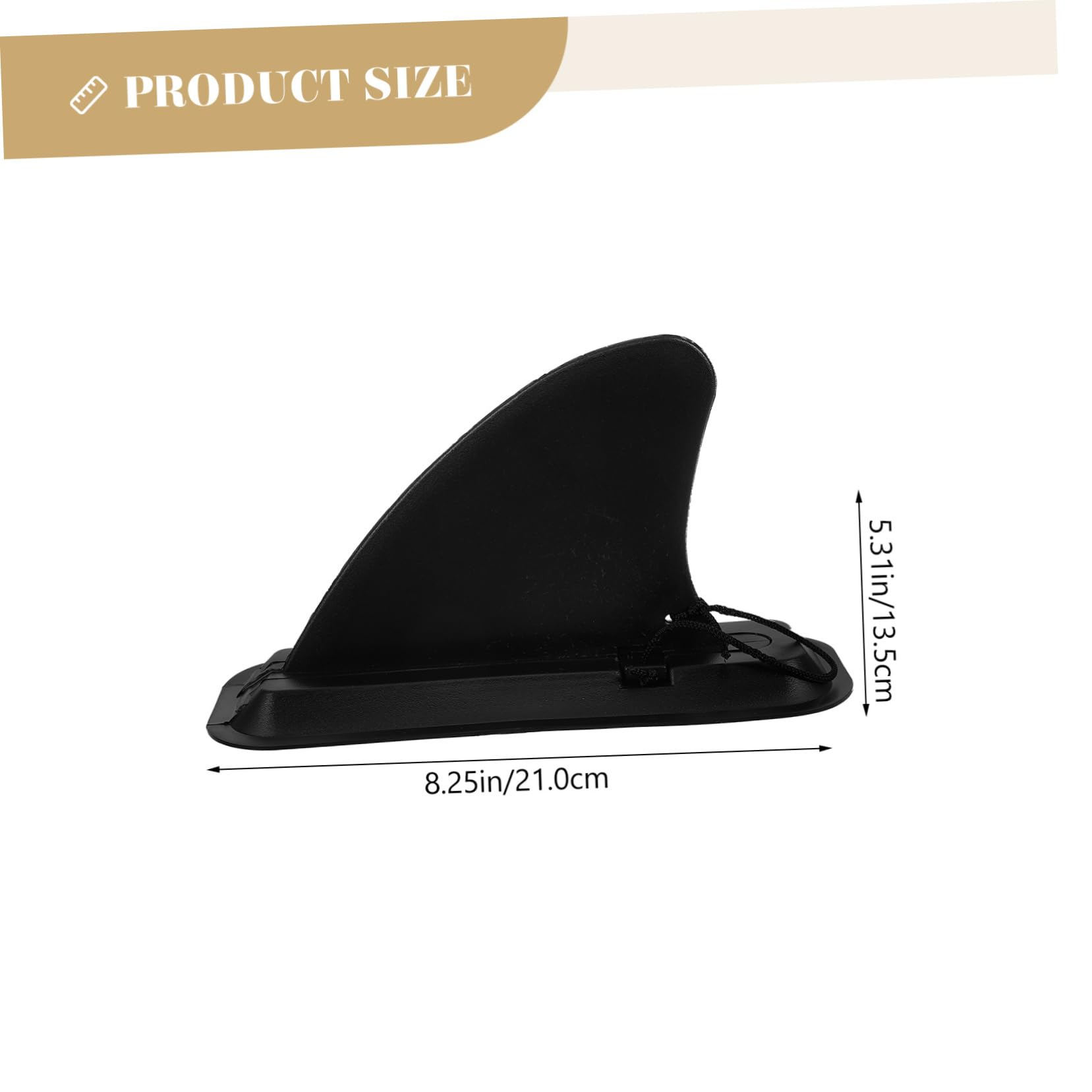 Toyvian 1 Set Durable Plastic Surfboard Fin Detachable Paddle Fin for Sup Stabilizer for Increased Stability and Safety While Surfing