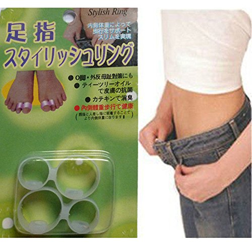 Generic 10Pair Slimming Silicone Foot Care Magnetic Toe Ring Spa Foot Fitness Massager Fat Burner Weight Loss Health Care Products
