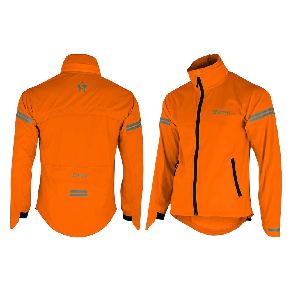 Veste de cyclisme imperméable à capuche pour homme Coupe-vent
