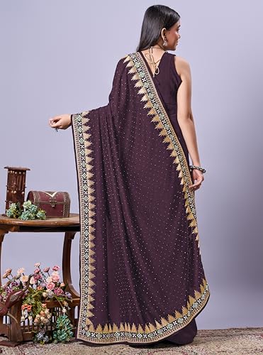 Image of Jaanvi fashion Women's Pasapalli Design Sambalpuri Silk Saree with Swarovski Work & Blouse Piece