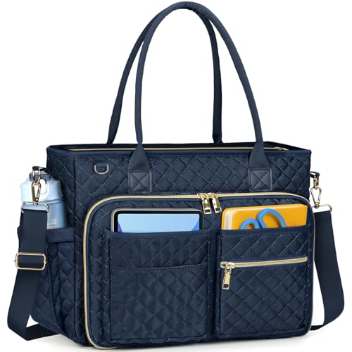 RAINSMORE Lehrertasche 15.6 Zoll Laptoptasche Damen Aktentasche mit Isolierter Tasche Arbeitstasche Damen für Krankenschwestern, Lehrer, Universität, Business
