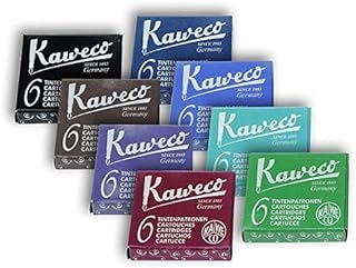 Kaweco Fountain Pen Ink Cartridges short, 8 colors, 8 x 6 pieces