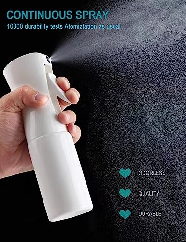 2 Pack Water Spray Bottle,300ml Ultra Fine Continuous Spray Water Bottle Water Atomizer Pressure Spray, Hair, Plants, Hair Salon, Skin Care, Cleaning – Bild 6