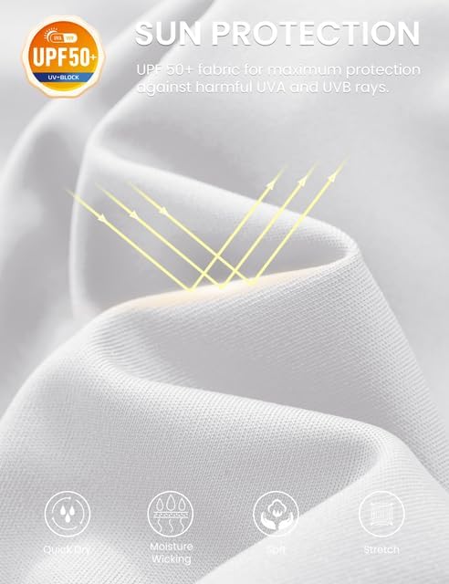 MAGCOMSEN 2 Pack Men's UPF 80+ Tank Tops Quick Dry Workout Gym Sleeveless Muscle Shirts Cooling Summer Beach Swim Shirt - Image 4