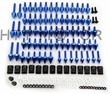 HTTMT MT215-017- Blue Universal Spike Fairing windscreen Bolts Compatible with CBR 600 929 954 900 RR