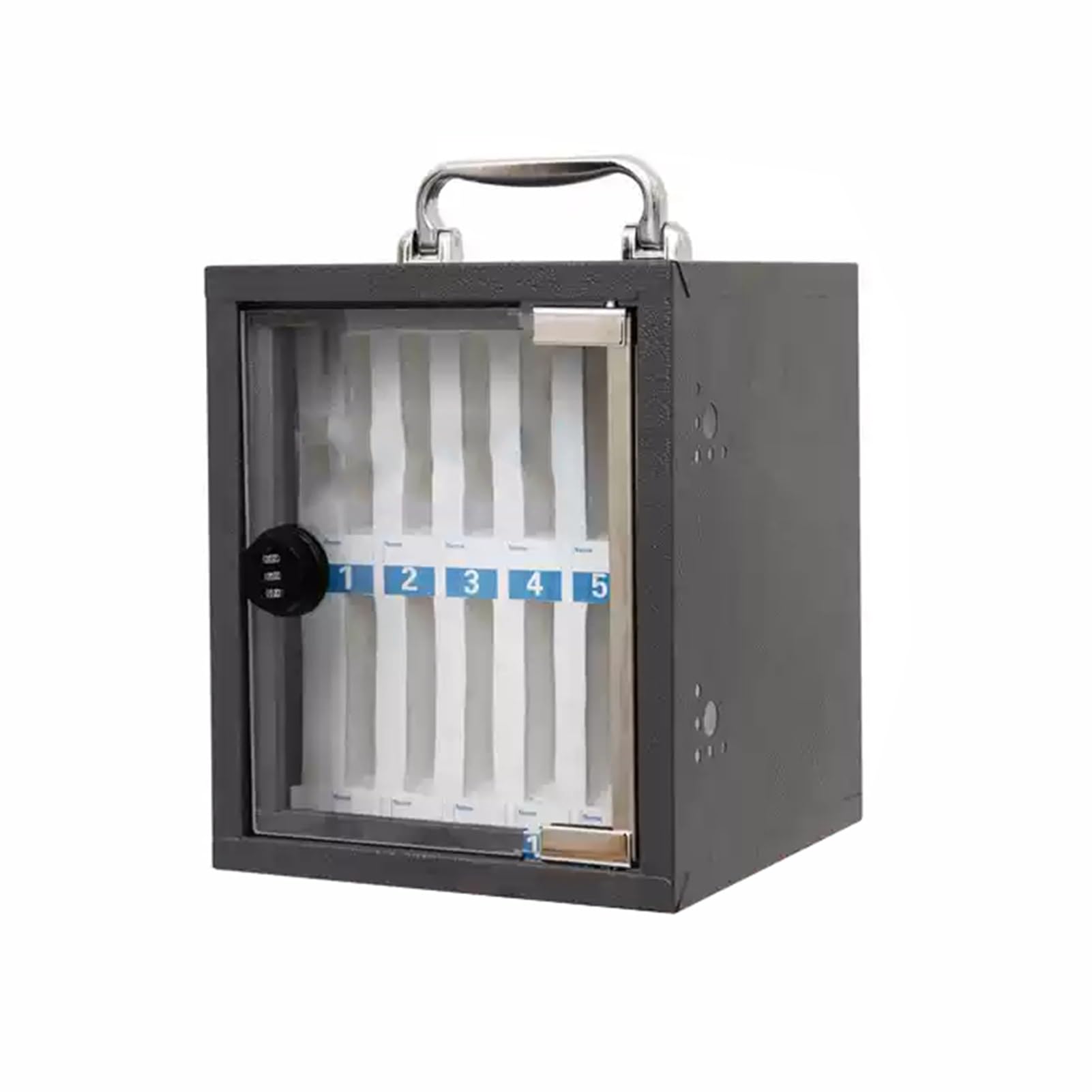 Mobile Phone Storage Cabinet Steel Mobile Phone Storage Cabinet Mobile Phone Safe with Ventilation Holes at Both Ends,with Smart Password Lock with Digital Numbering,Suitable for School Factory Office