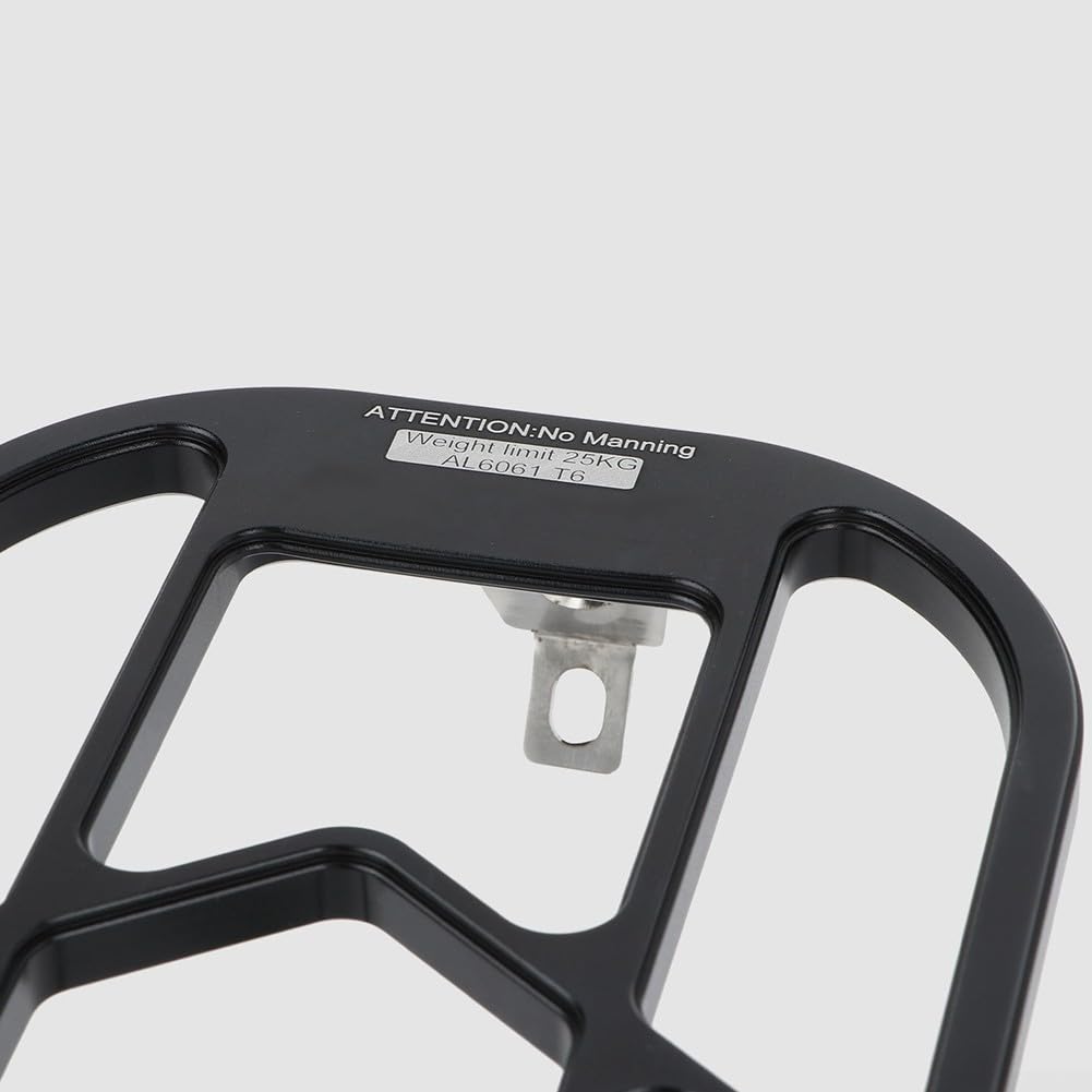 Porte-bagages arrière en alliage d'aluminium pour Brompton pour vélos pliants 360 x 14 cm (noir)