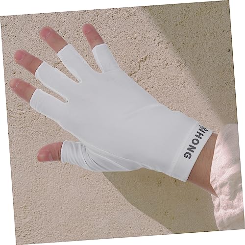 OSALADI 1 Par De Luvas UV Luvas Sem Dedos Luvas Protetoras Luvas De Unha Luvas UV Para Dirigir Luvas