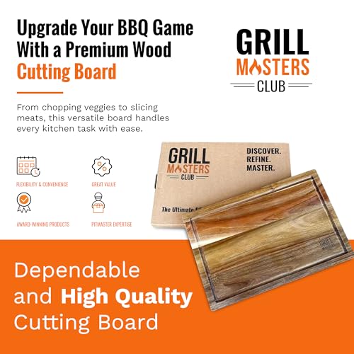 Tabla de cortar de madera Acacia Grill Masters Club miniatura 2