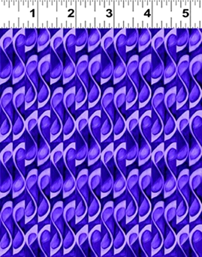 Clothworks Vineyard Y3355 27 Purple Scroll