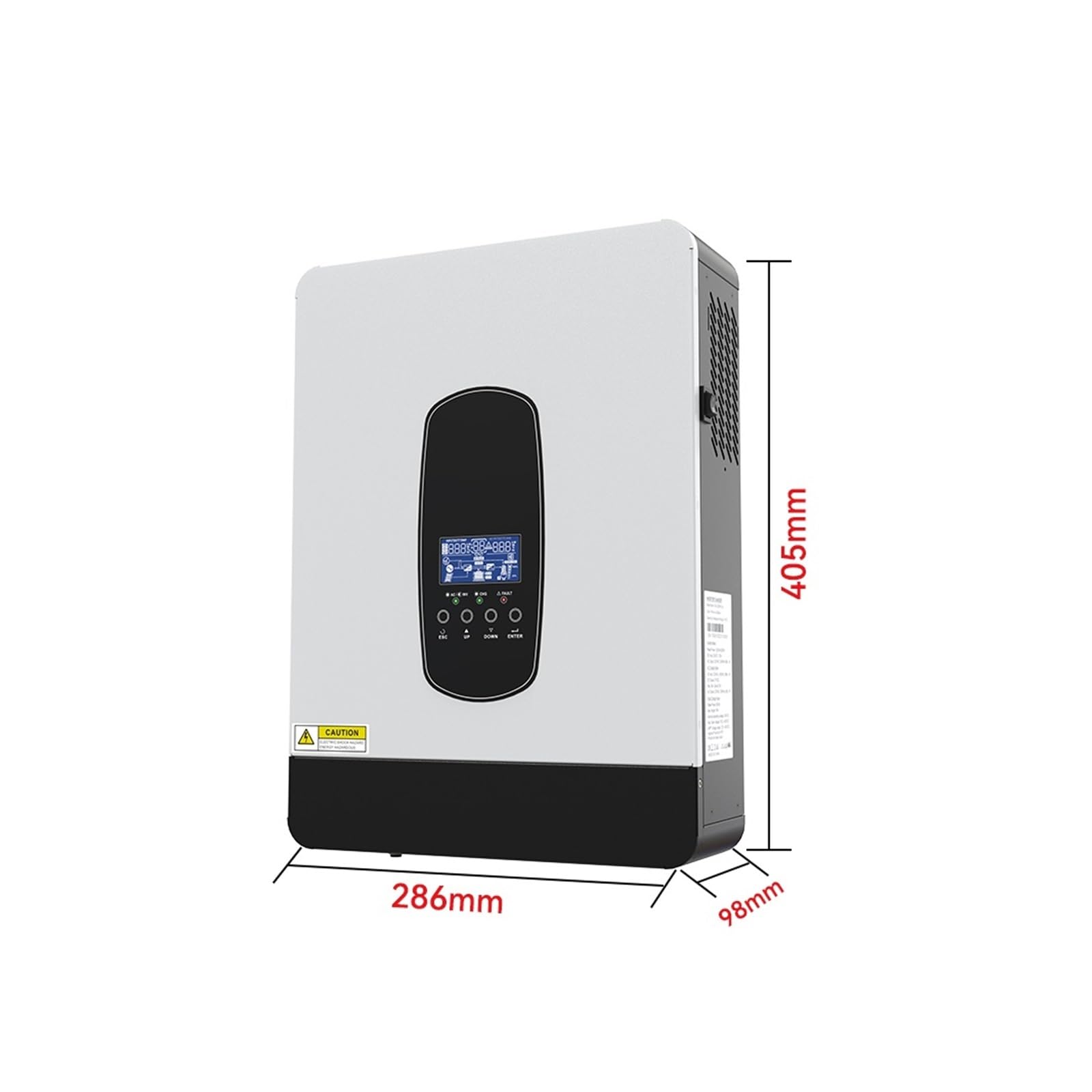 Inverter Solare Ibrido 12V / 24V 3KW 1.8KW Inverter off Grid Built in 80A MPPT Controller Onda Sinusoidale Pura Max PV 450VDC(3000W 24V)