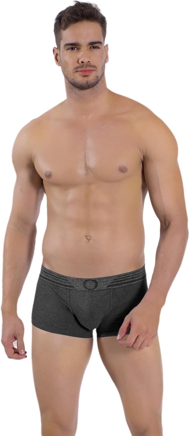 Rounderbum Men’s Package Tech Trunk – Front Enhancing Pouch Underwear for Men, Removable Pads, Natural Lift, 3 Colors