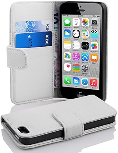 Cadorabo Apple iPhone Custodia Libro Finta-Pelle Struttura Bianco Floreale con Vani Carte Chiusura Magnetica Portafoglio Cover Case Wallet Book Etui Protezione Cadorabo Apple iPhone Custodia Libro Finta-Pelle Struttura Bianco Floreale con Vani Carte Chiusura Magnetica Portafoglio Cover Case Wallet Book Etui Protezione