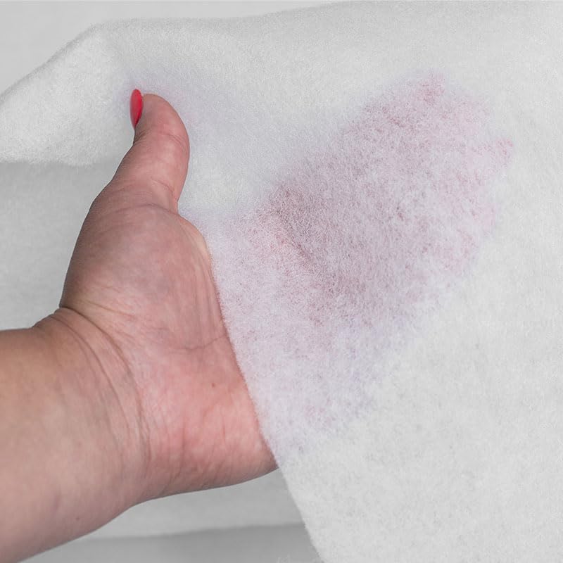 artapisserie.fr - Guata fina de poliéster sin fuego M1-110 g/m² - 5 m x 140 cm - Guata por metro para tapicería, ropa de cama, relleno, aislamiento, fabricado en Francia - Oeko-Tex