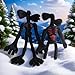 BELEJOYFOK 2PCS Siren Head Monster Double-Head Plush Toys Limbs Movable Plush Toys Halloween Christmas Birthday Gift (Black)