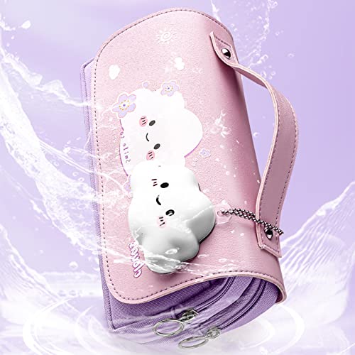 BAYINBROOK Schlamppermäppchen Federmäppchen Kawaii Groß für Mädchen, Etui Schule, Federtaschen Mäppchen Groß für Schule, Pencil Case Aesthetic foe Girls, Dekompression Federmappe Geschenk für Mädchen