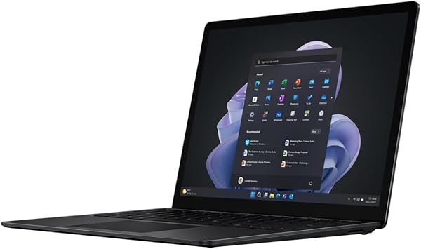 Microsoft Surface Laptop 5 13.5" Touchscreen Notebook - 2256 x 1504 - Intel Core i7 12th Gen i7-1265U - Intel Evo Platform - 16 GB Total RAM - 256 GB SSD - Matte Black