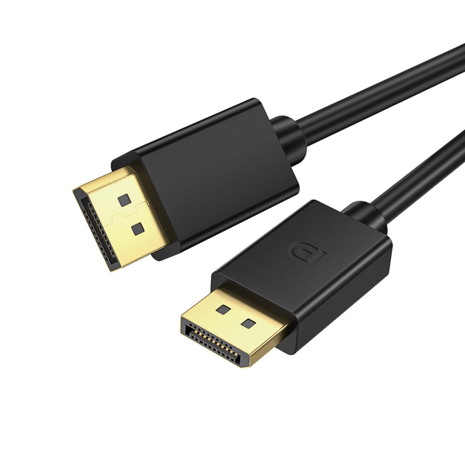 QCEs Cavo DisplayPort 1.4, cavo DP 8K da 2 m, cavo DisplayPort per 8K a 60Hz, 4K a 144Hz, 2K a 240Hz, HDR, connettori placcati oro da 32,4 Gbps per monitor da gioco, FreeSync/G-Sync, PC, laptop, TV