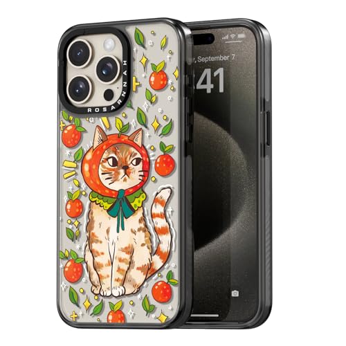 Coque iPhone 15 Pro Max chat amusant noir antichoc 17 cm