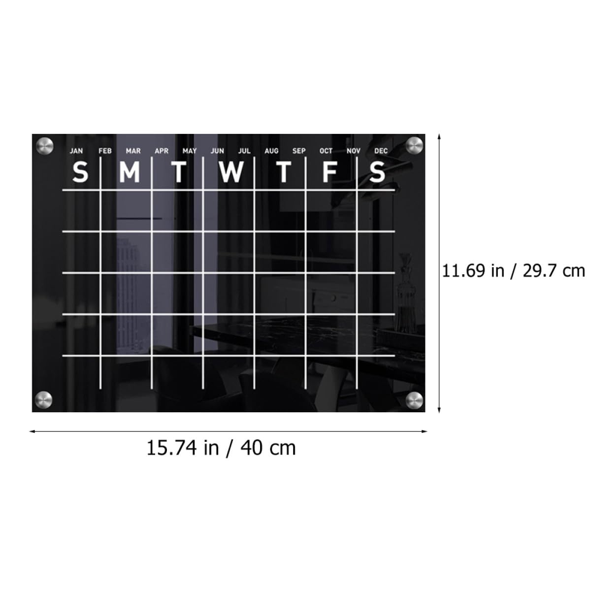 Abwischbare Acryl Kalendertafel für Wand mit Wochenplanerfunktion Praktisches und Dekoratives Notizboard für Büro und Shop Leicht und Chic Gestaltet