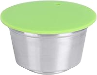 Vista 1 de Cápsula de café, cápsula de café reutilizable de acero inoxidable, cápsulas de filtro de café, accesorios para cafetera (verde)