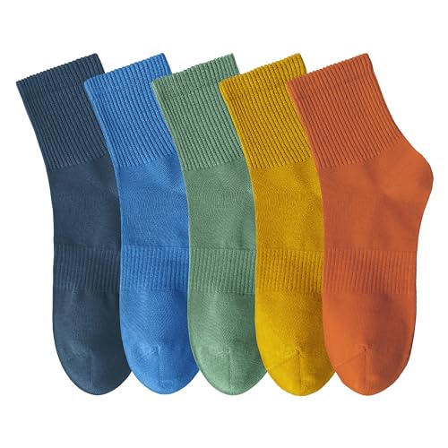Image of Womens Cotton Anti-Pilling Quarter Crew Socks | Moisture-wicking, Odor-control, Lightweight, Office /gym, 7-pair, US 6-10