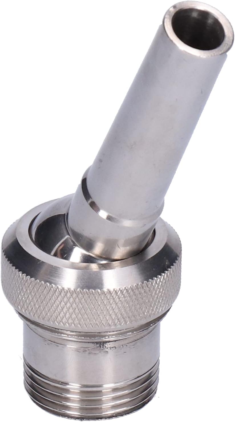 Stainless Steel Pond Sprinkler, Fountain Sprinkler, Fountain Nozzle, G1 Male Thread 32mm Multi Direction Fountain Spray Head for Garden Greenhouse Nozzle