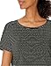 Amazon Essentials Women's Studio Relaxed-Fit Lightweight Crewneck T-Shirt (Available in Plus Size), Black Stripe, X-Large