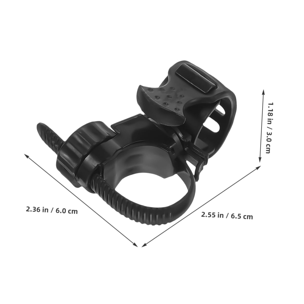 HANABASS Adjustable Rubber Flashlight Mount for Bike Handlebar Silicone Holder for Mountain Bike Front Lights Versatile Compatibility for Night Cycling Camping