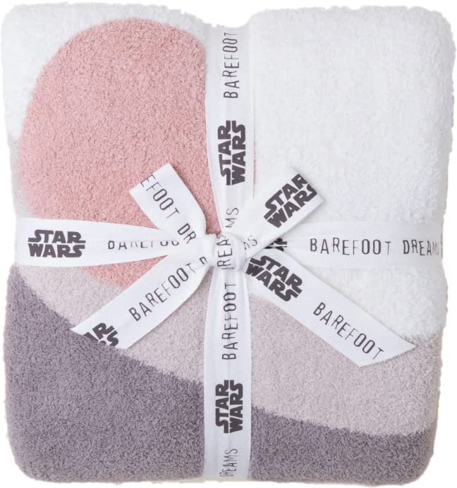 Barefoot Dreams Cozychic 'Traum Empfang' Decke – Pink/Weiß Mit Herzen, Kuschelweich, 30x30 Zoll