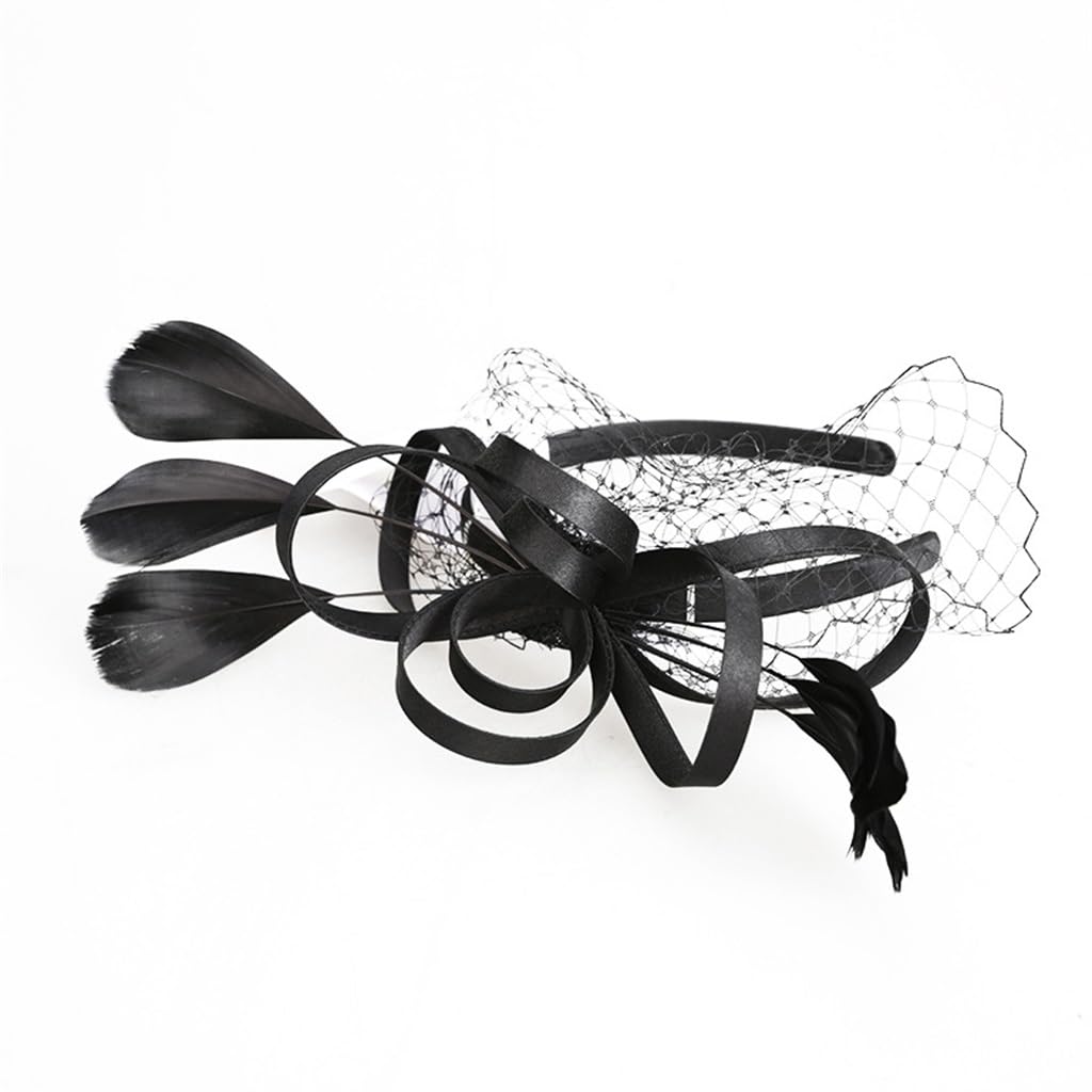Bandes de cheveux noires JFDBGU accessoire coiffure soirée printemps été