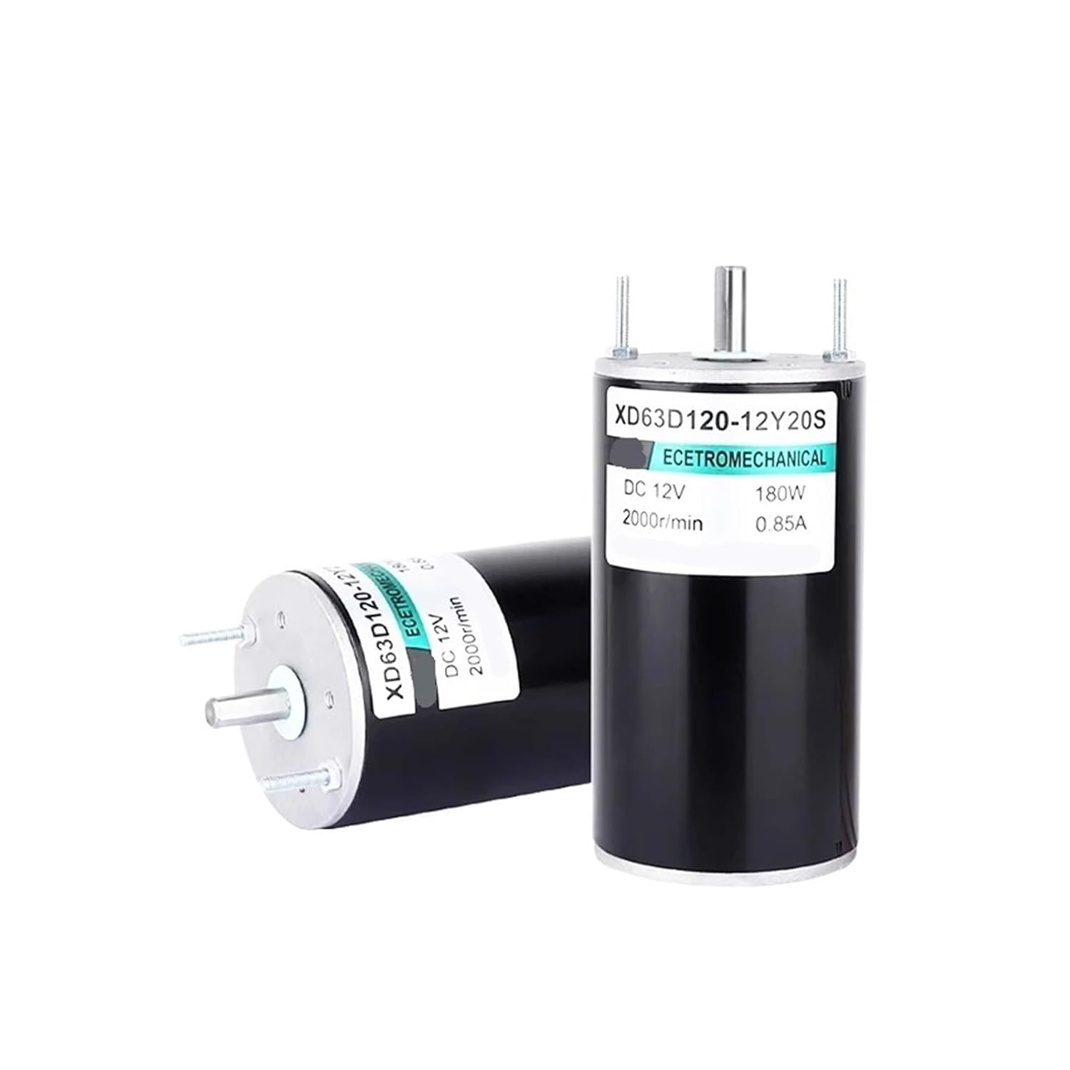 XD-63120 DC Motor DC12/24V 2000/4000RPM Adjustable Speed DC Motor 180W Permanent Magnet DC High Speed Motor