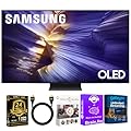 Samsung OLED S90F 4K Smart TV Bundle – Ultra Thin Design, HDR+, 144Hz Gaming, Alexa Built-in, AI Upscaling w/AUX HDMI Cable, 2-Year Protection, Streaming Apps (83, Inches)