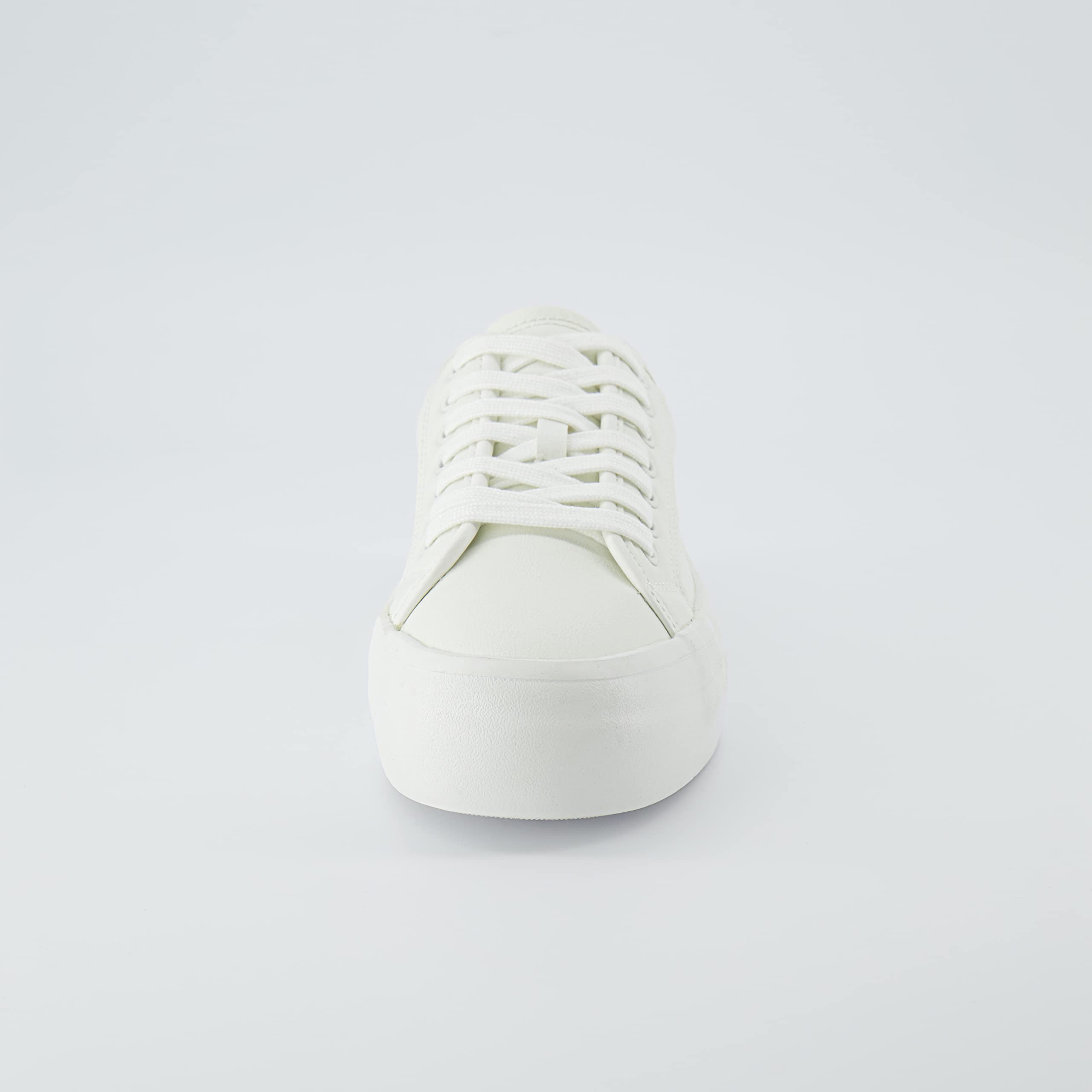 CUSHIONAIRE Zapatilla Deportiva de Lona con Parte Superior Baja y Espuma viscoelástica para Mujer, Blanco/Blanco 37 EU