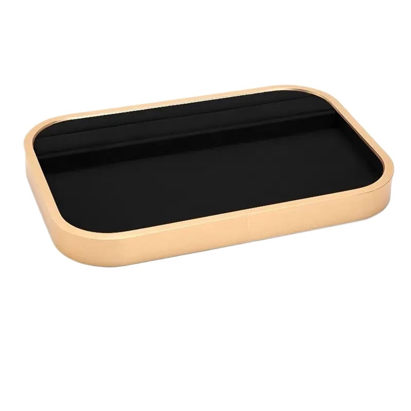 MKYYIOED Jewelry Trays Metal Jewelry Display Tray Necklace Ring Velvet Jewellery Storage